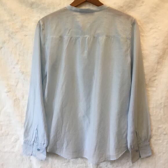 LOFT Light Blue Button Up Shirt - Picture 7 of 11